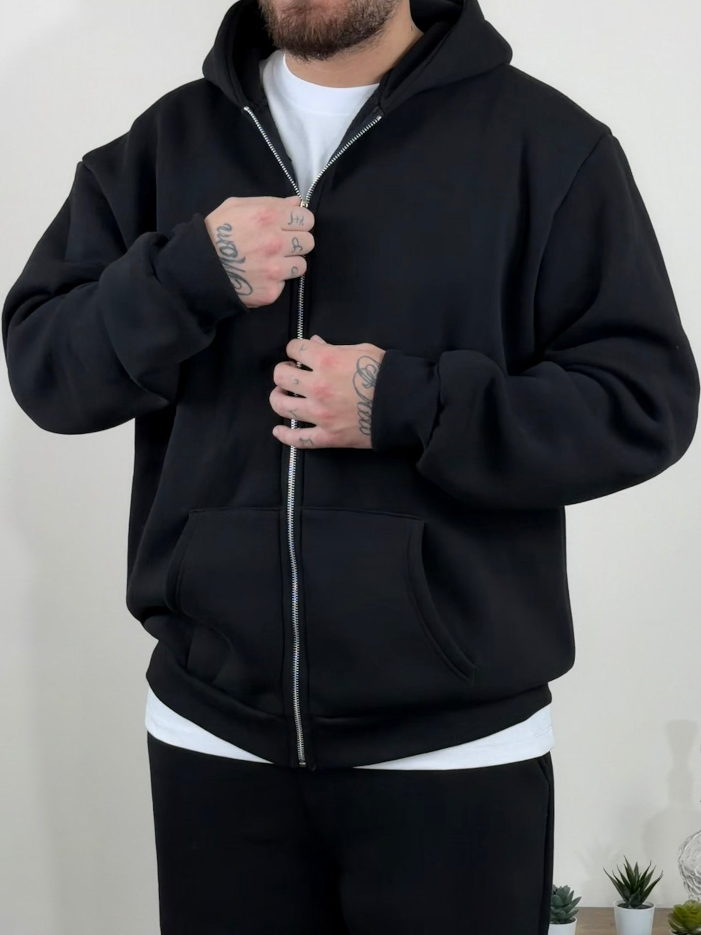 Tuta Comfy Zip Black