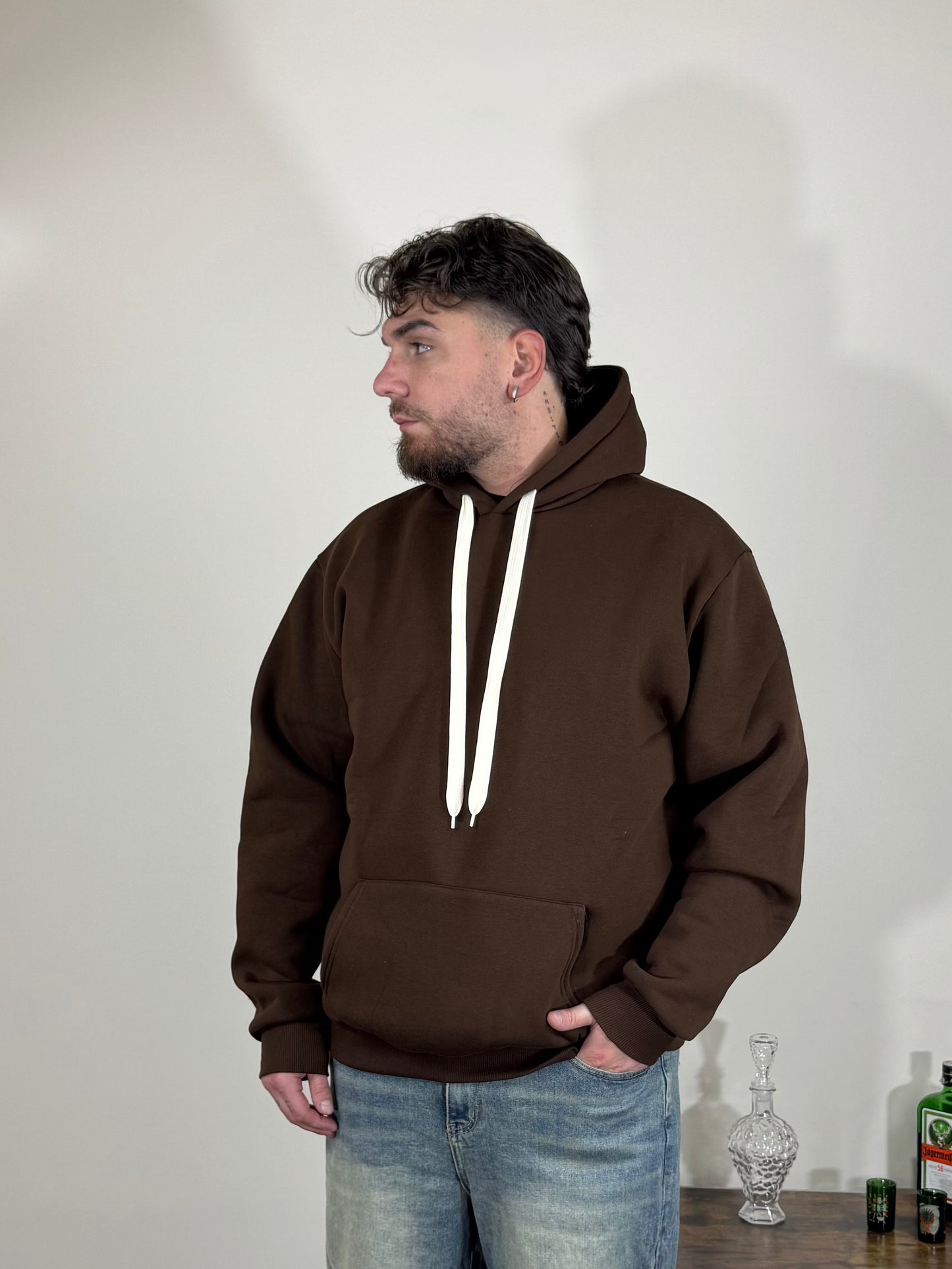 Felpa Basic Premium Marrone