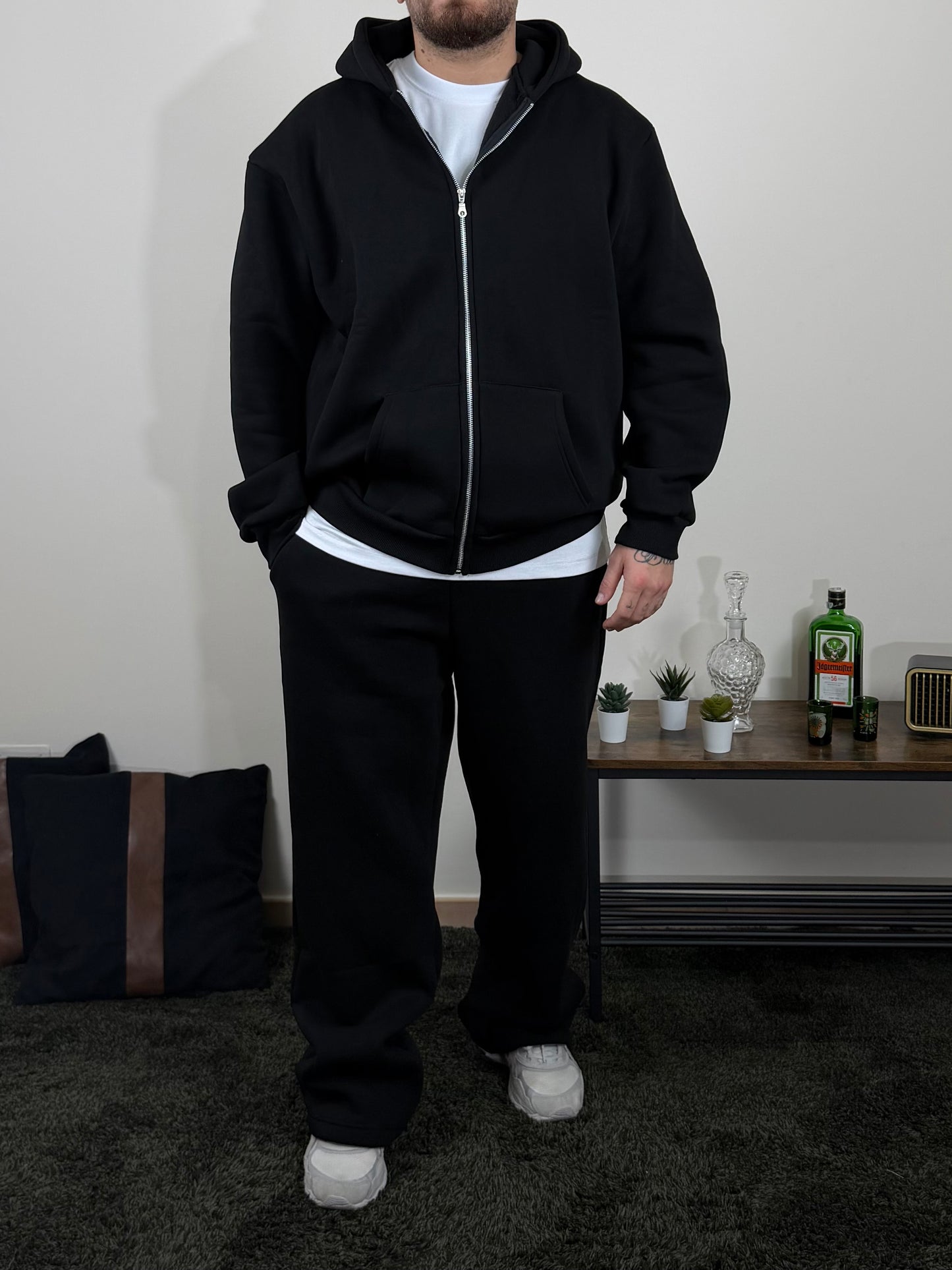 Tuta Comfy Zip Black