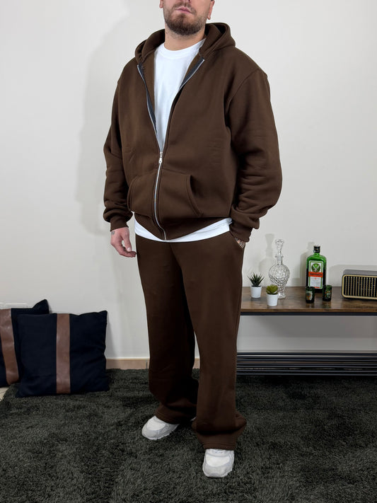 Tuta Comfy Zip Brown