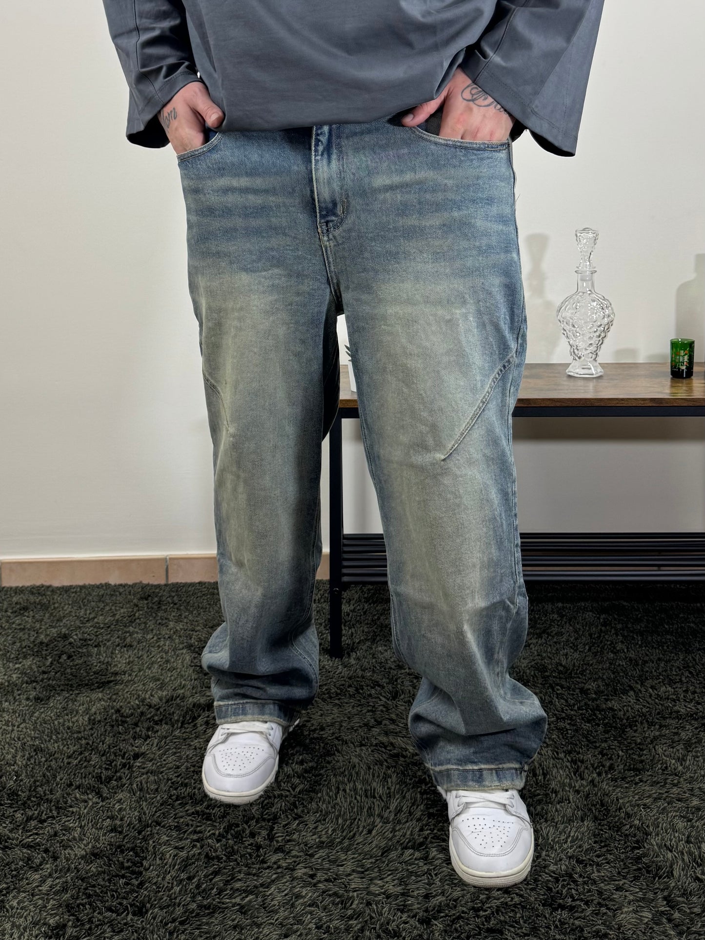 Baggy Denim Premium Chiaro